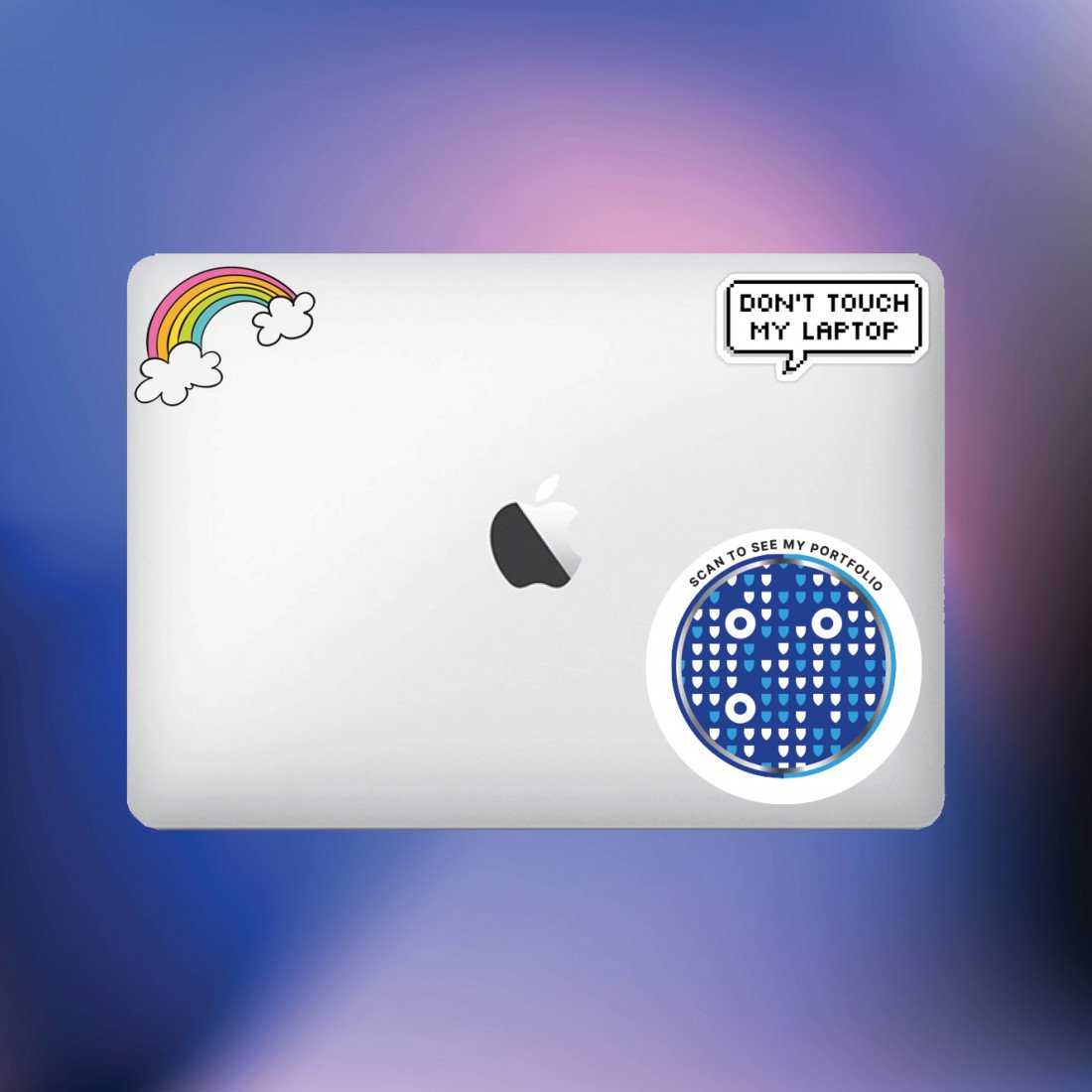 Marketing stickers computer
