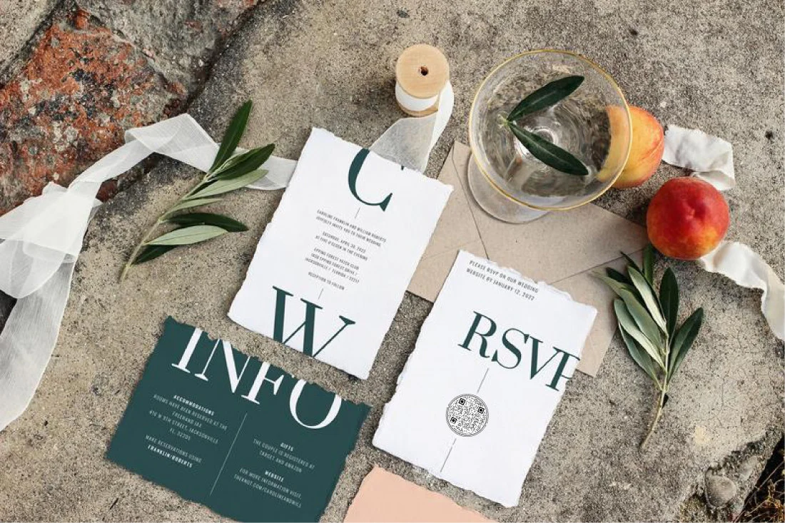 Designer RSVP beach