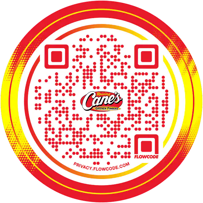 Raising Cane's Designed Flowcode QR Code