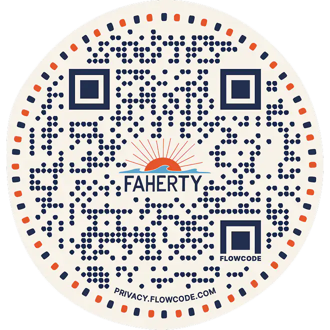 Faherty Brand Designed Flowcode QR Code