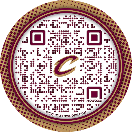Cleveland Cavs Designed Flowcode QR Code