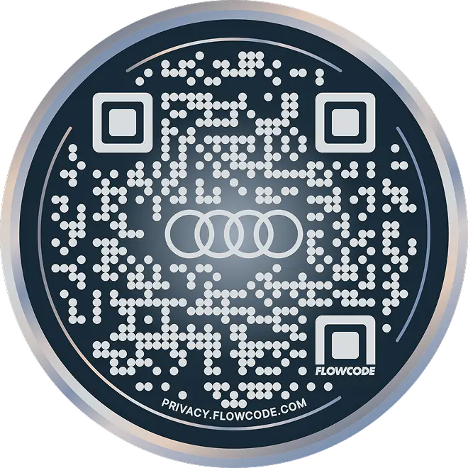 Audi Designed Automotive Flowcode QR Code