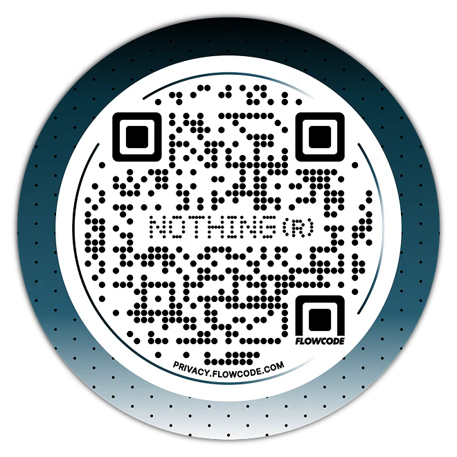 NOTHING Designed Flowcode QR Code