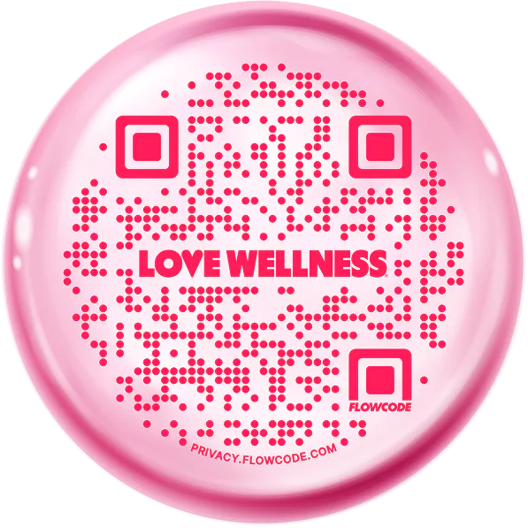 Love Wellness Designed CPG Flowcode QR Code