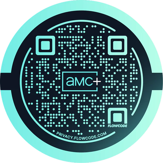 AMC+ Designed Media Flowcode QR Code
