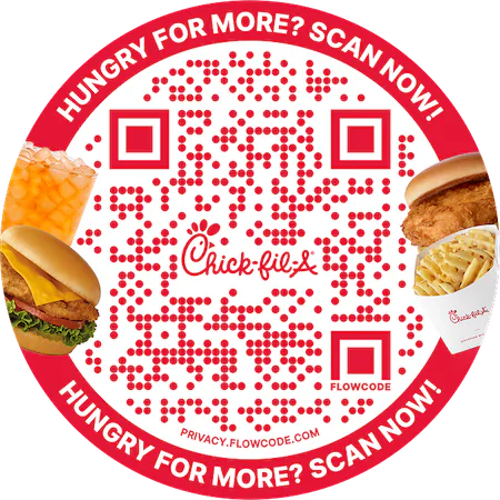 Chick-fil-A Designed QSR Flowcode QR Code