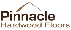 Pinnacle Hardwood Floors logo with stylized mountain peak above text.
