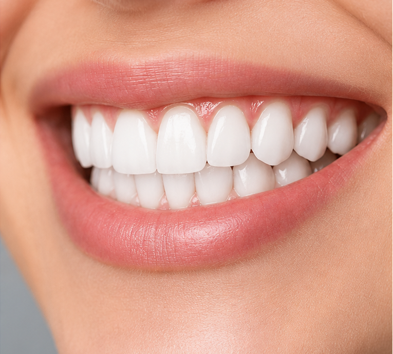 After teeth whitening result