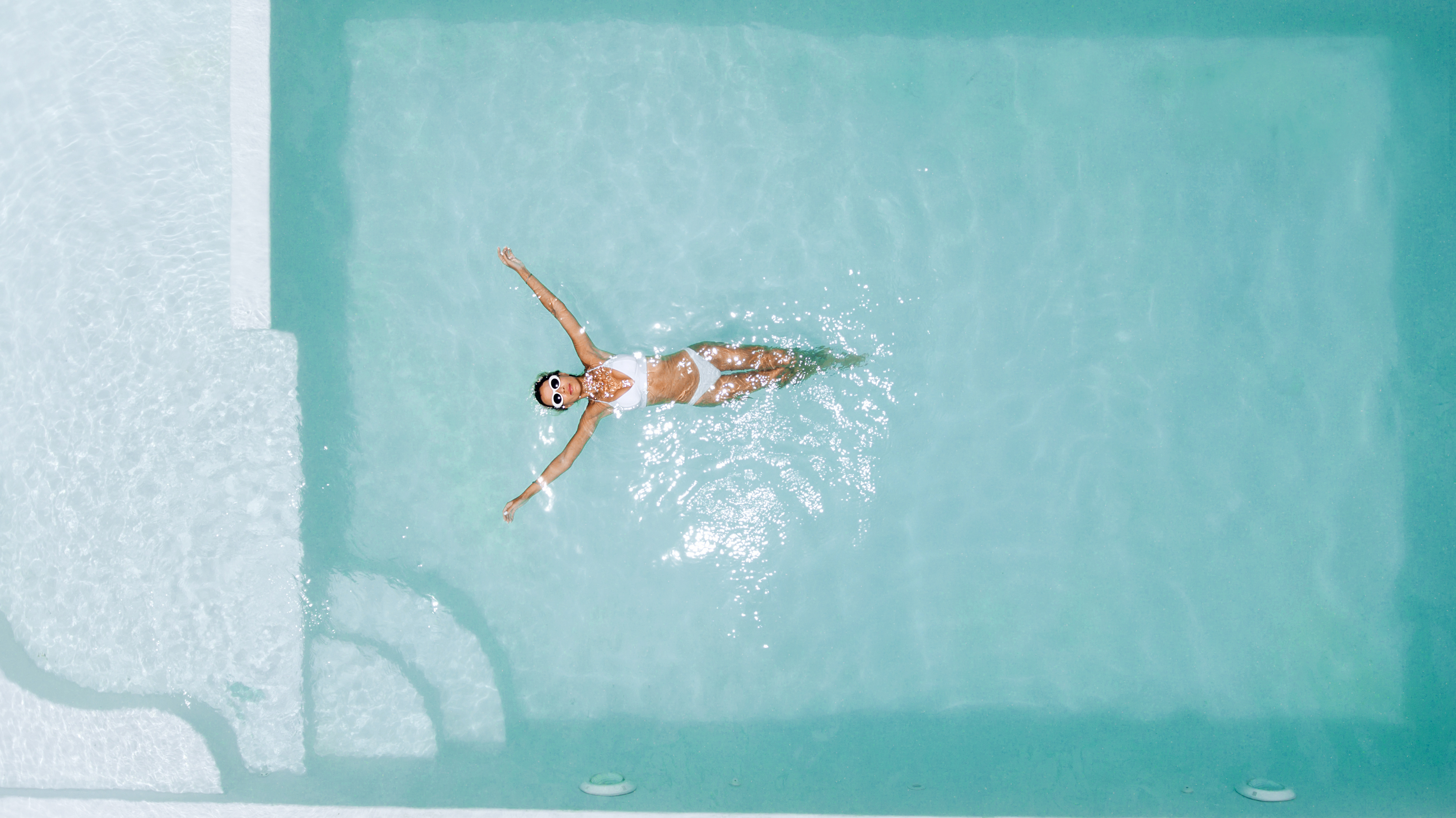 Woman in the pool