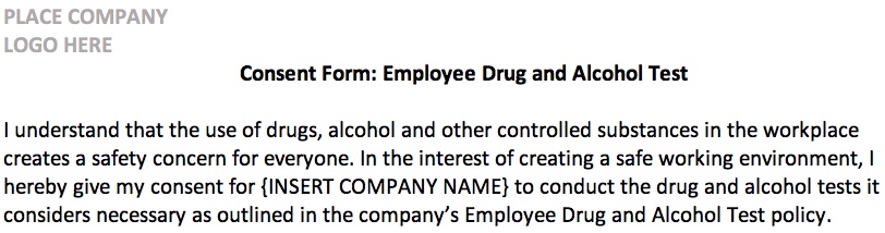 Consent Form Drug & Alcohol - i-Sight