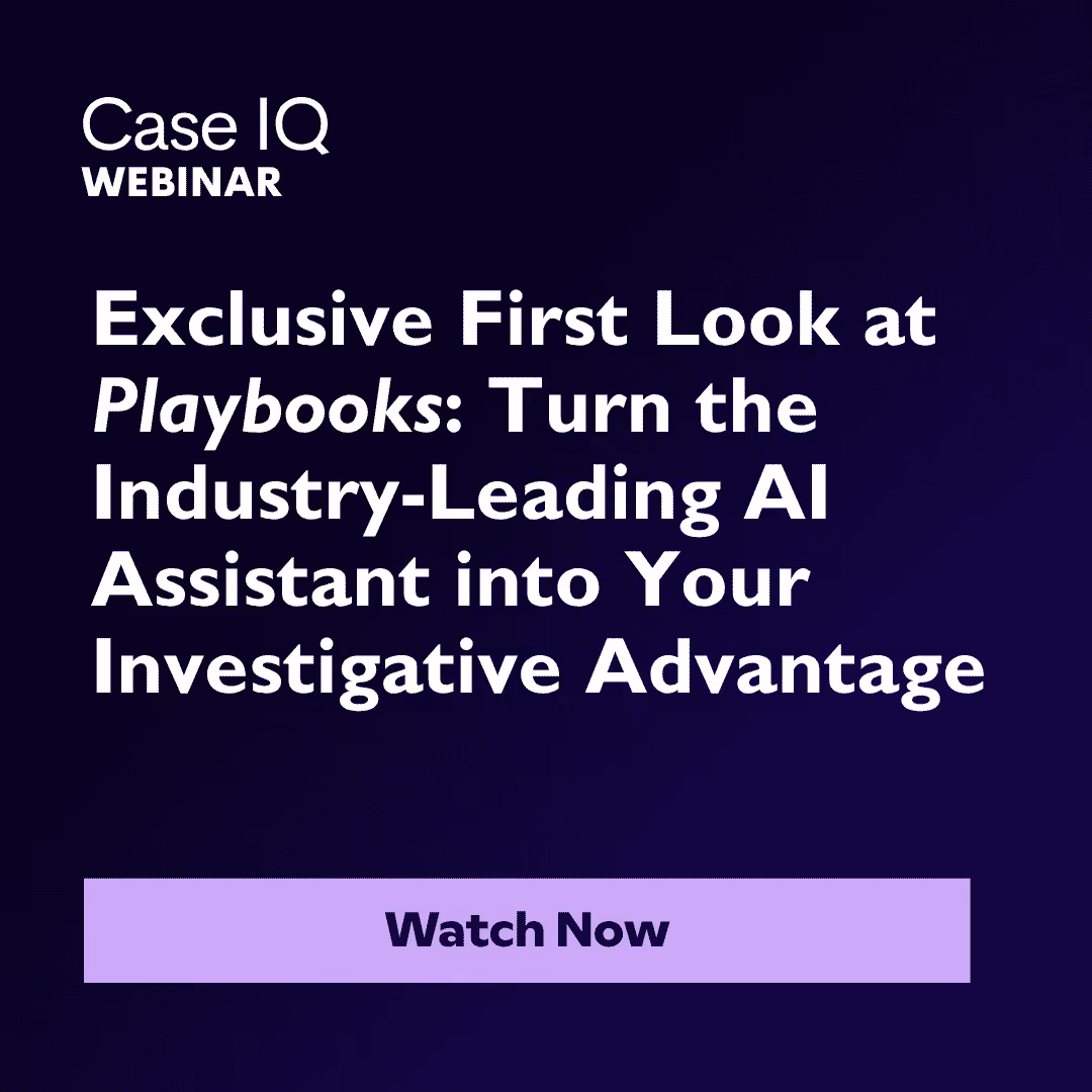 Exclusive First Look at Playbooks: Turn the Industry-Leading AI Assistant into Your Investigative Advantage