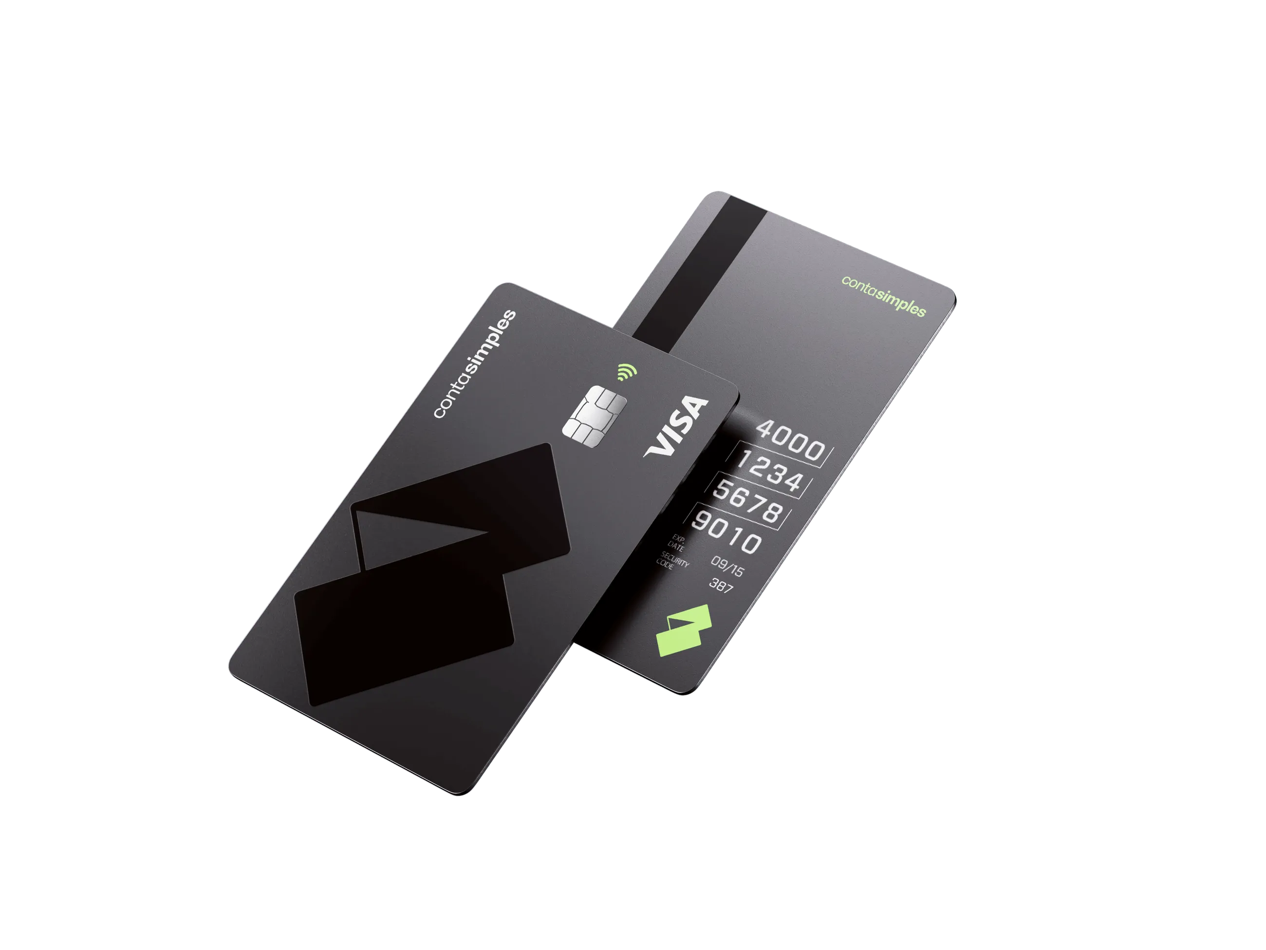 Frente e Verso do Cartão Conta Simples