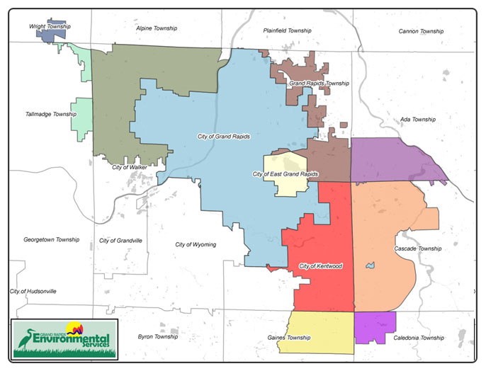 Case Study Grand Rapids Service Map