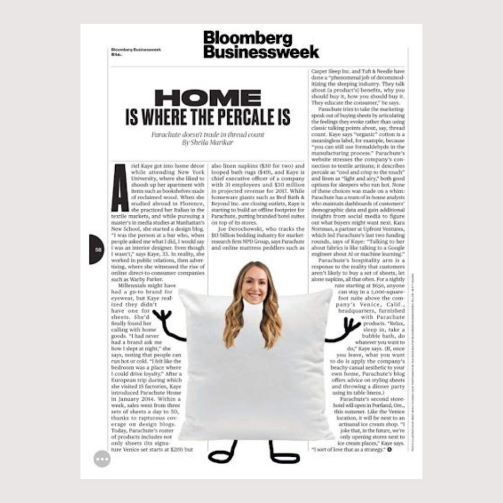 Bloomberg Businessweek — Home Is Where The Percale Is
