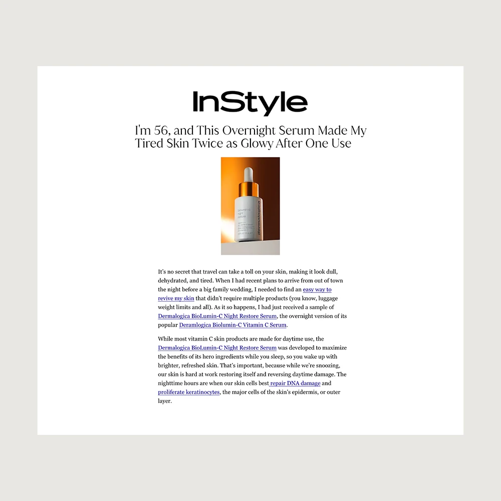 Dermalogica press clipping