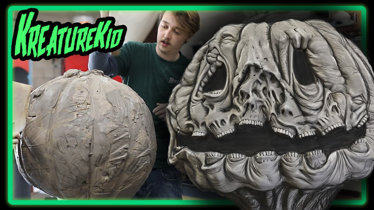Pumpkin Head Part 1: Design and Sculpting Samhain!