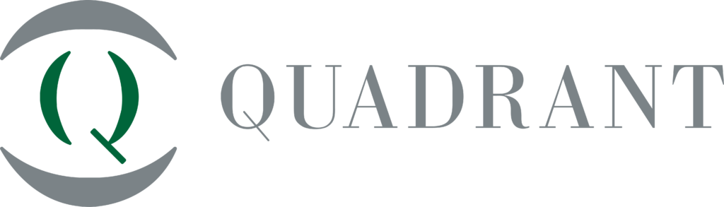Logo with a stylized Q inside a circle followed by the word QUADRANT in uppercase letters.