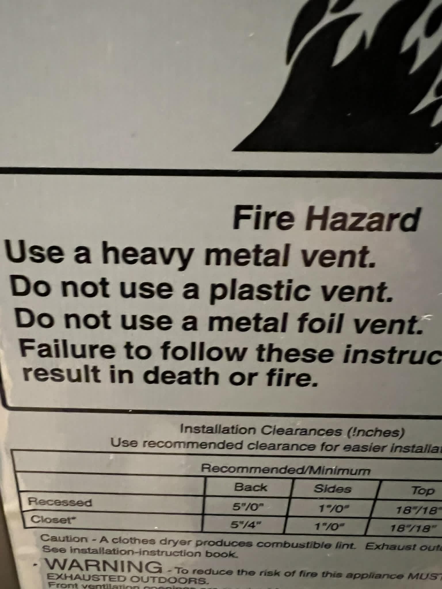 dryer vent replacement