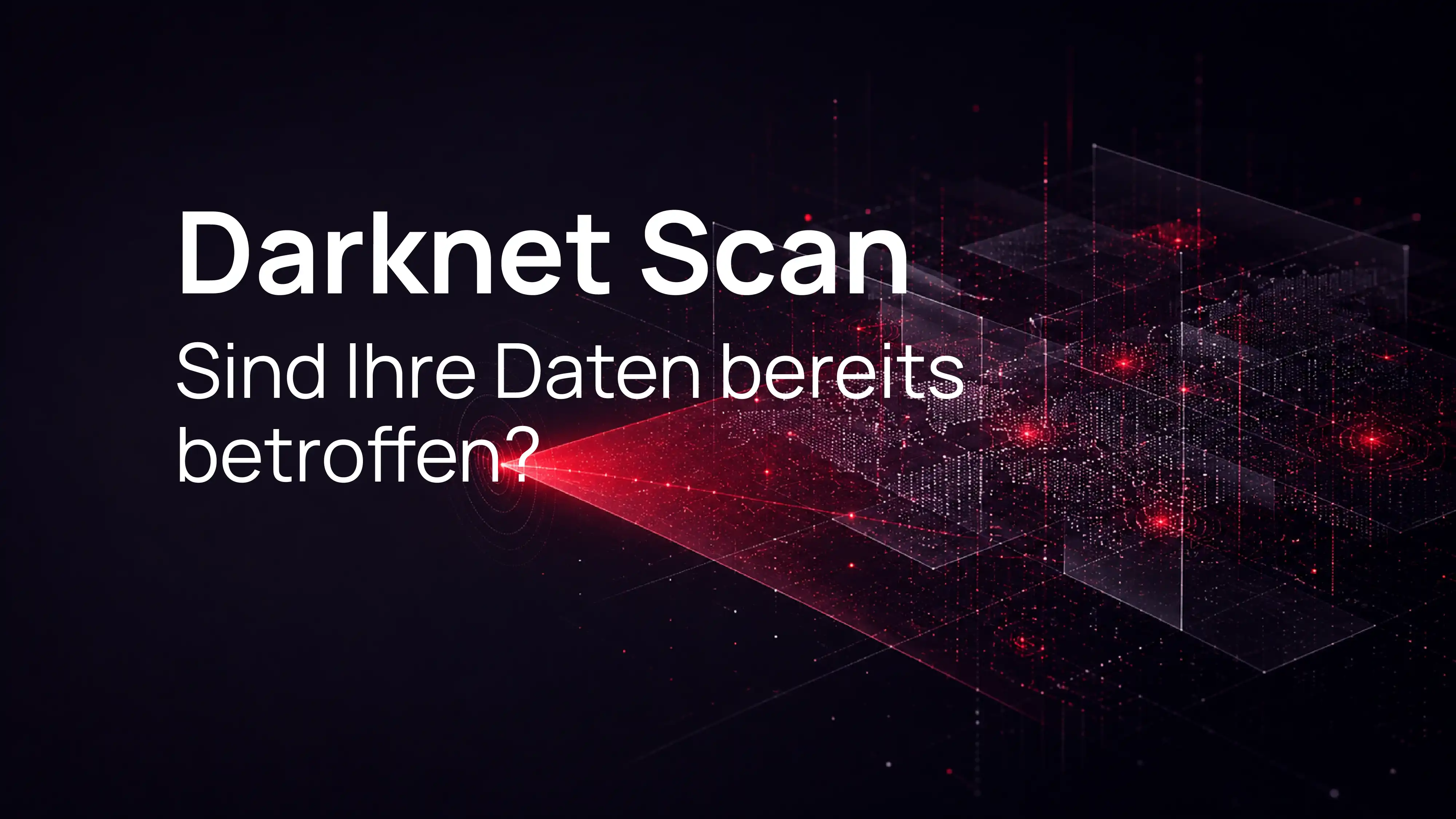 Darknet-Scan visualisiert als Analyse eines digitalen Netzwerks