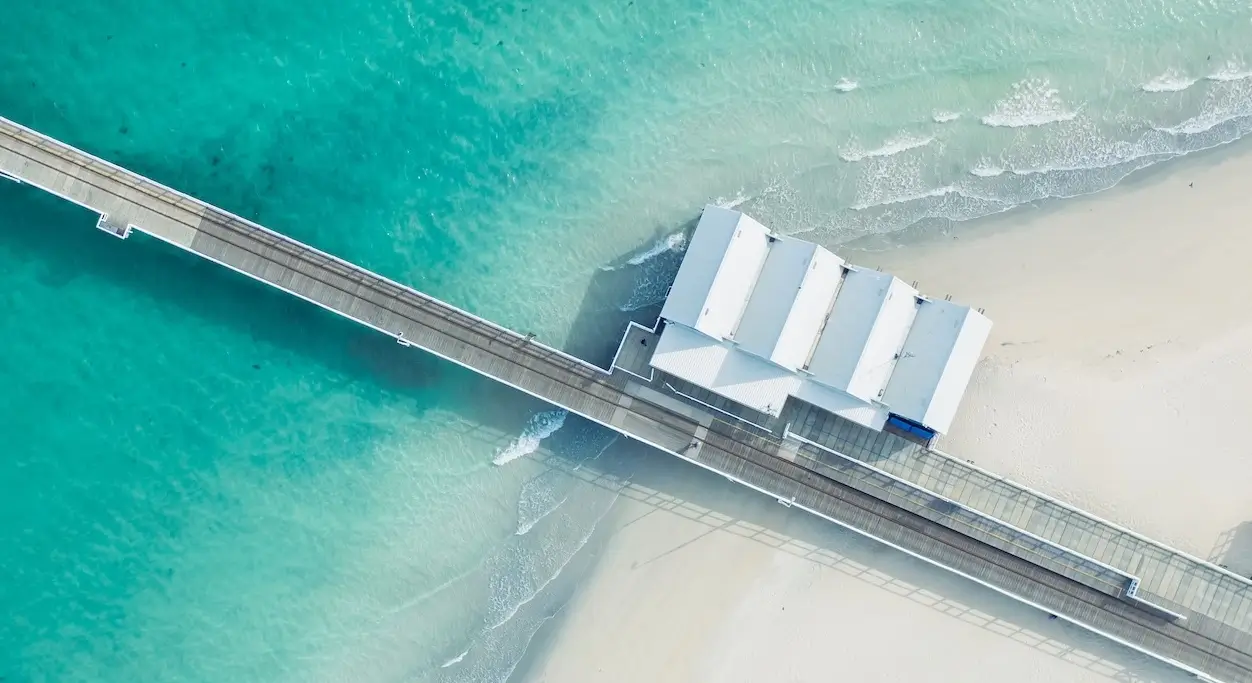 Aerial view of Busselton Jetty representing local Busselton accountants