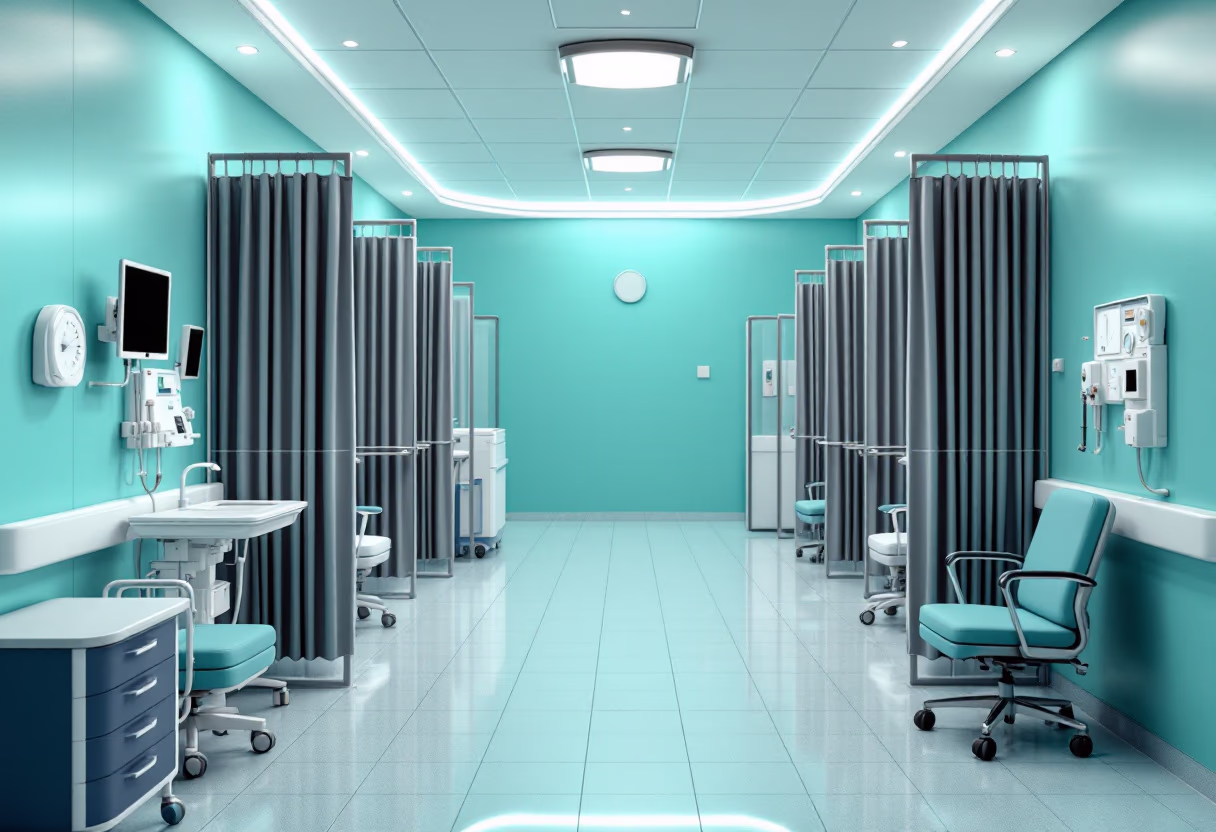 [background image] image of a hospital hallway (for a medical clinic)