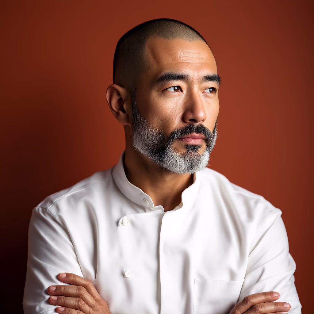 [headshot] image of a customer (for a japanese restaurant)