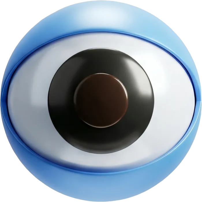 Ilustración de un ojo representando visibilidad del negocio