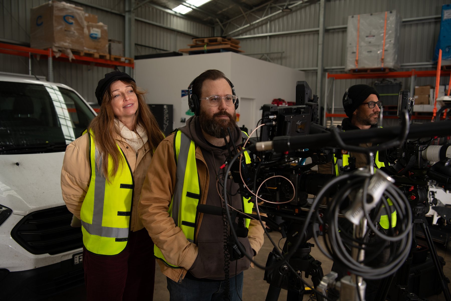 Panel rows stretching to the horizon