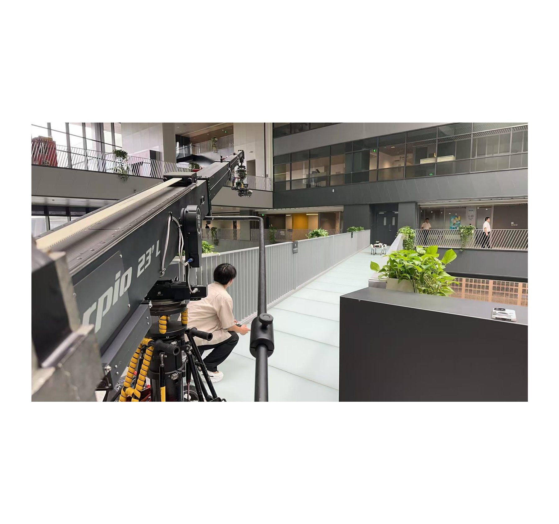 On set in Beijing during the Lenovo shoot