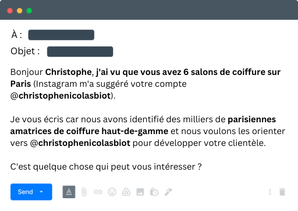 Email personnalisé IA