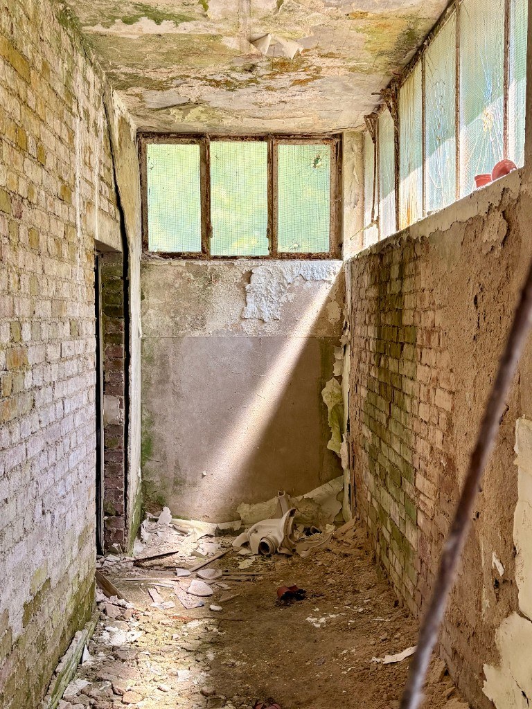 Abandoned corridor — before the intervention