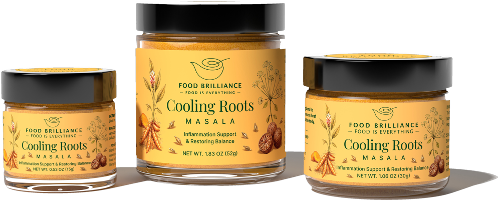 Cooling Roots masala in all three jar sizes