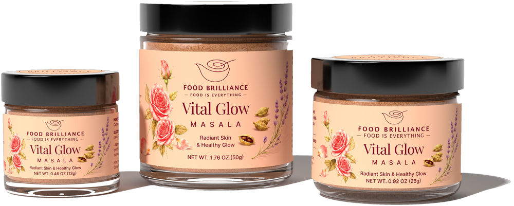 Vital Glow masala in all three jar sizes