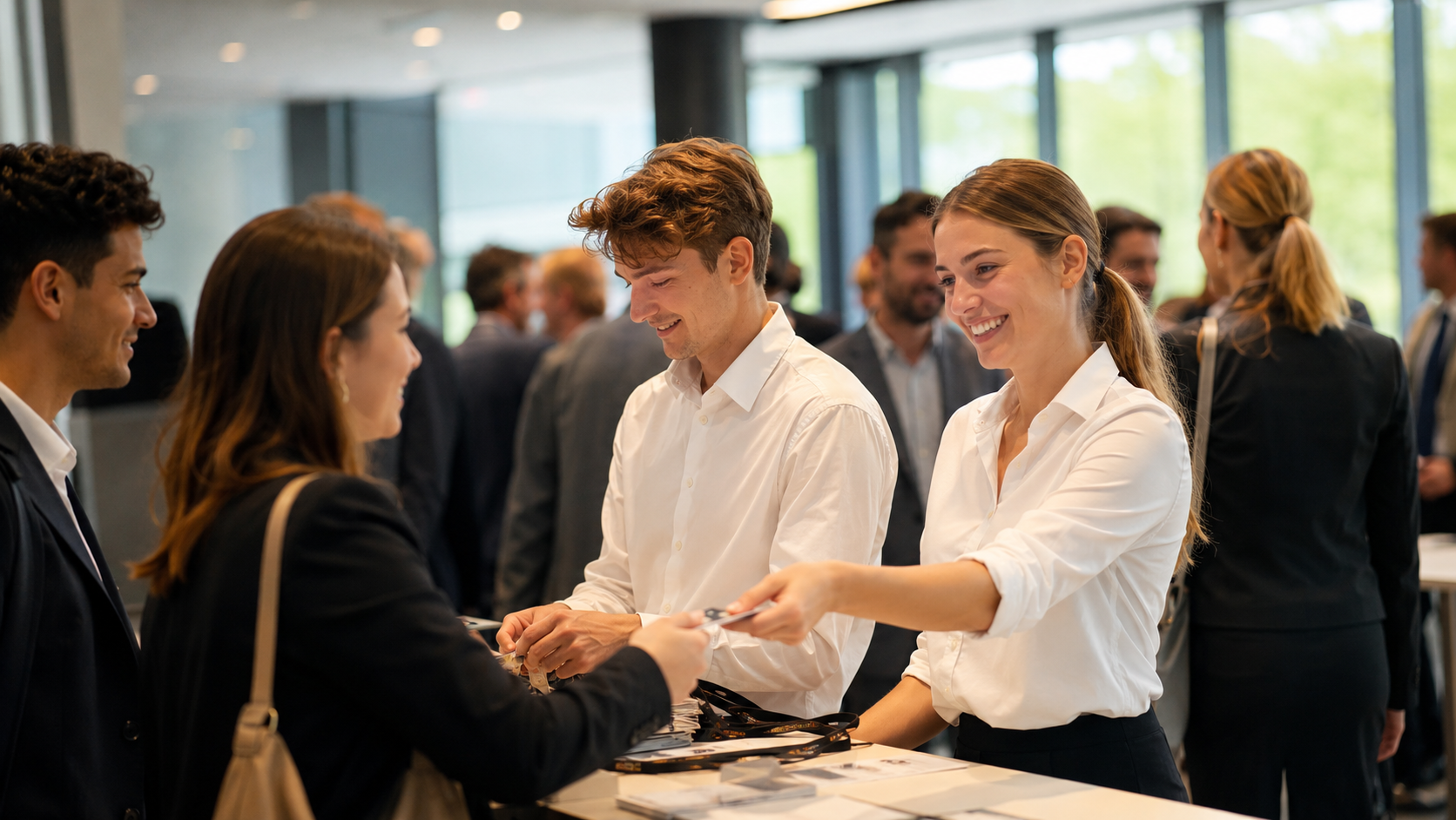 Messepersonal Hannover - Standpersonal und Hostessen auf dem Messegelände der Hannover Messe