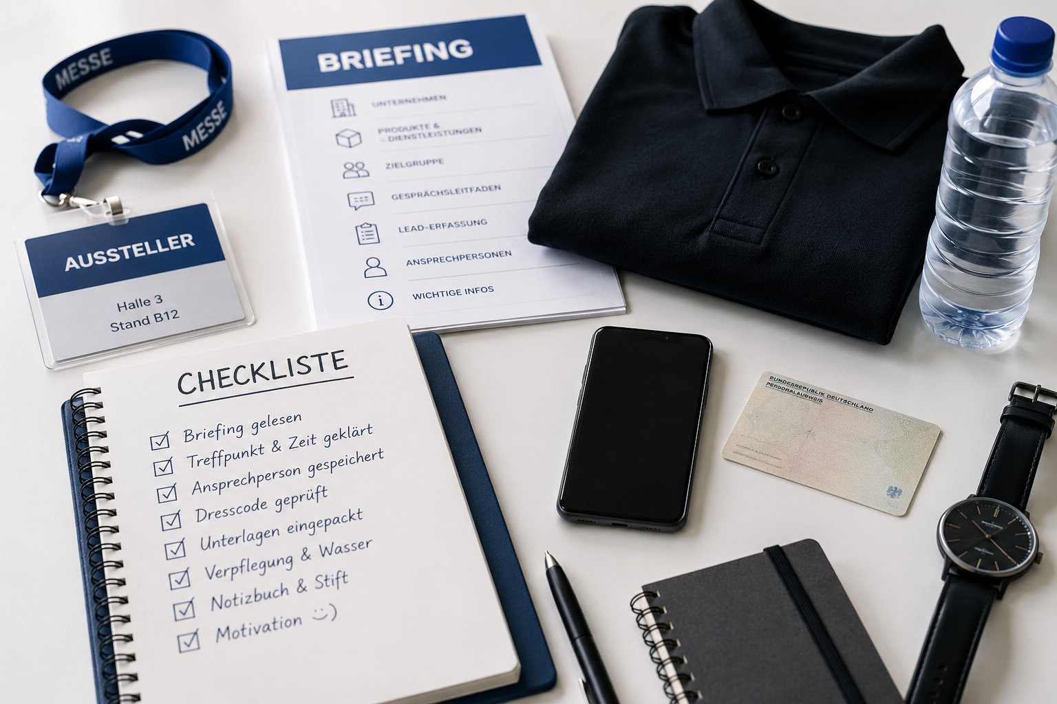 Student bereitet sich auf ersten Messejob vor - Checkliste und Tipps für Studierende