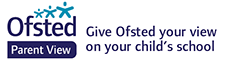 Ofsted logo with text: Give Ofsted your view on your child's school.