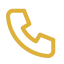Goldene Telefonhörer-Symbol mit grauem Hintergrund.