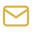 Goldfarbenes Umschlagsymbol mit schwarzem Brief in der Mitte.