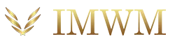 Stylized golden emblem with the letters 'IMWM' in metallic gold font.