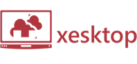 Xesktop company logo with a stylized bear inside a monitor outline next to the text 'xesktop'.