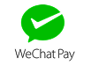 Green checkmark inside a green circle above the text WeChat Pay.