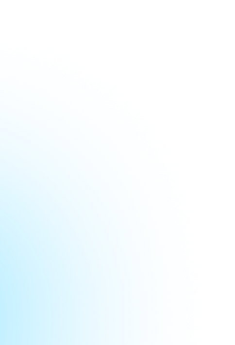 Blue gradient blurred background with white noise texture fading outward.