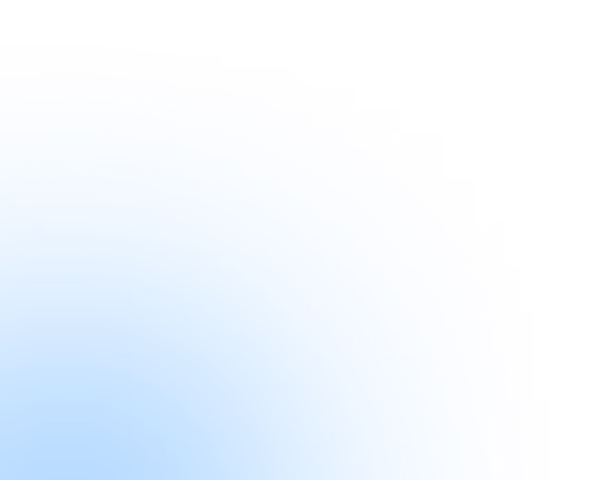 Close-up of a blue gradient circle with a glowing edge on a transparent background.