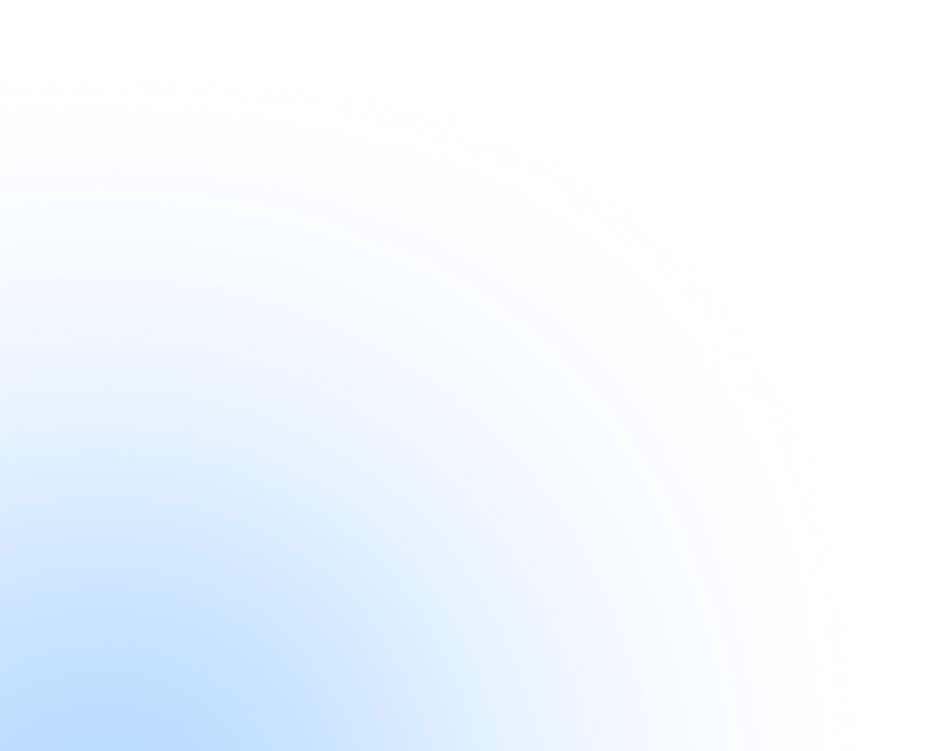 Close-up of a blue gradient circle with a glowing edge on a transparent background.