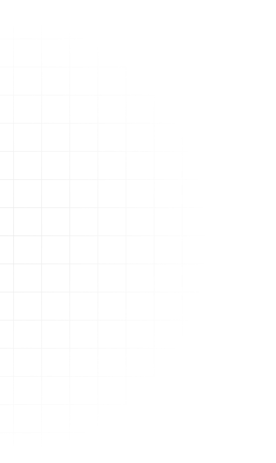 Partial grid of white lines forming squares on a transparent background with a scalloped right edge.