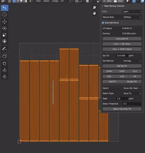 A Texel Density Walkthrough for Blender Artists