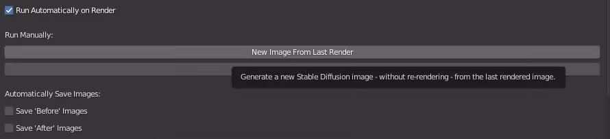 Stable Diffusion for rendering in Blender