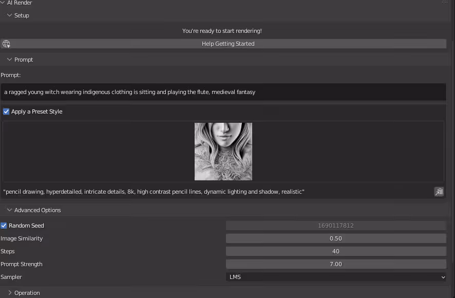 Stable Diffusion for rendering in Blender