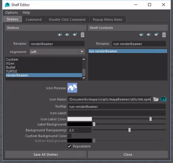 Missing Maya plugin in shelf & removing the plugin