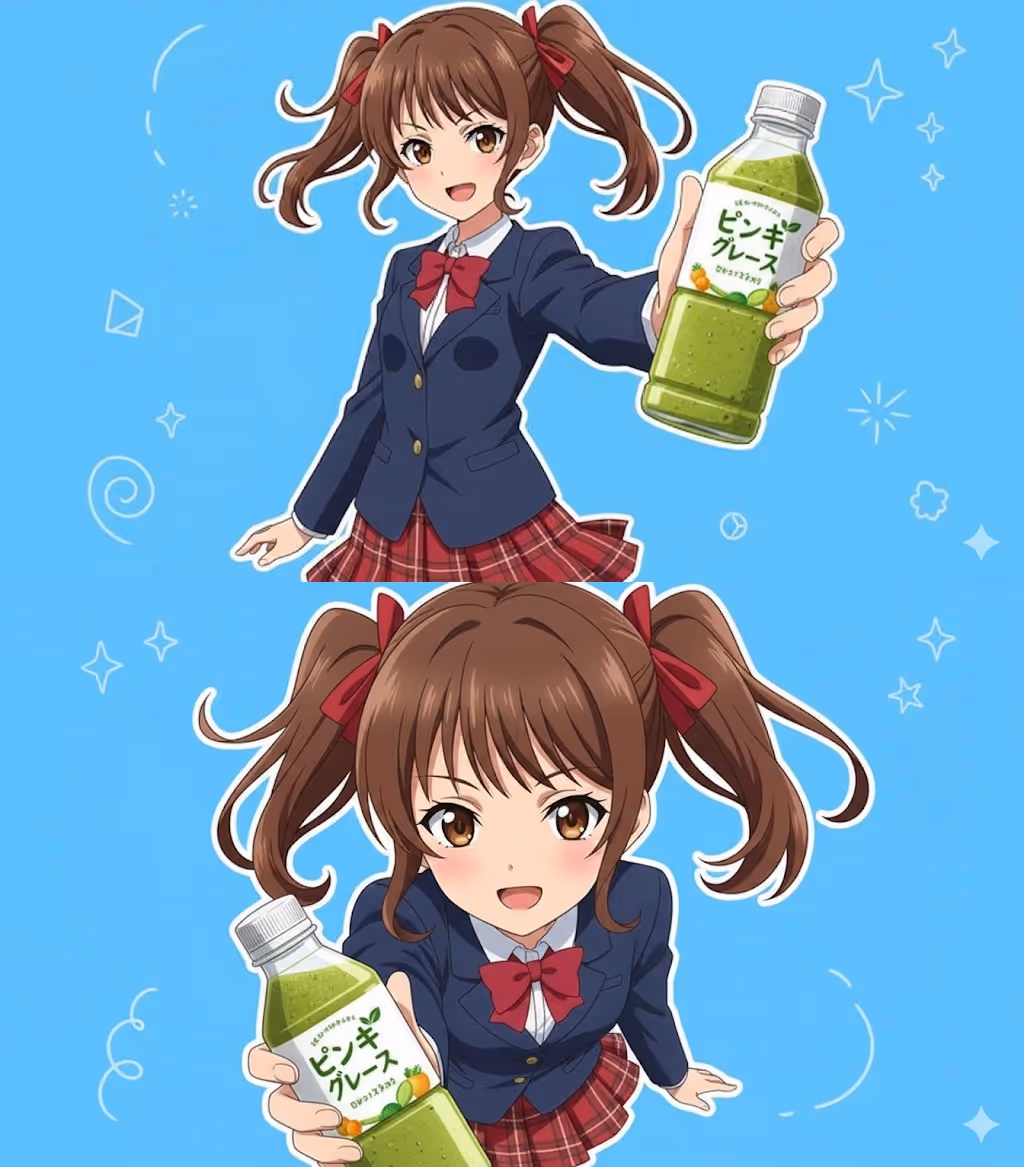 Anime ad test example using generative AI